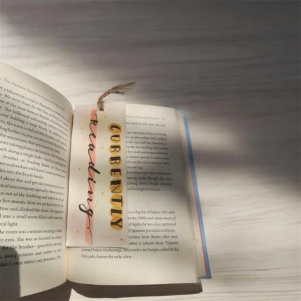 Currently Reading – Handmade Paper Bookmark