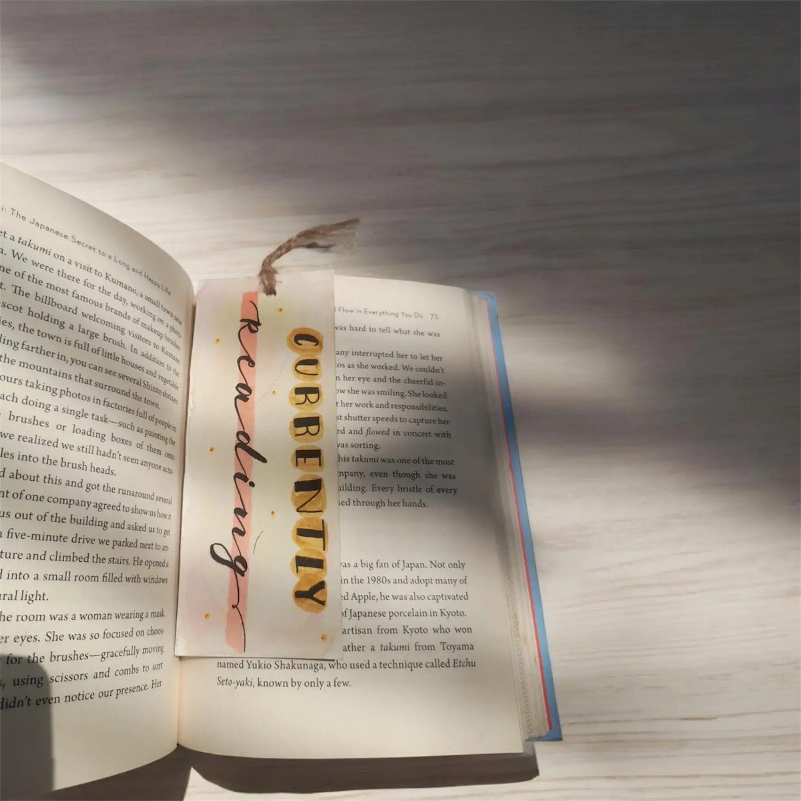 Bookmark_CurrentlyReading Currently Reading – Handmade Paper Bookmark